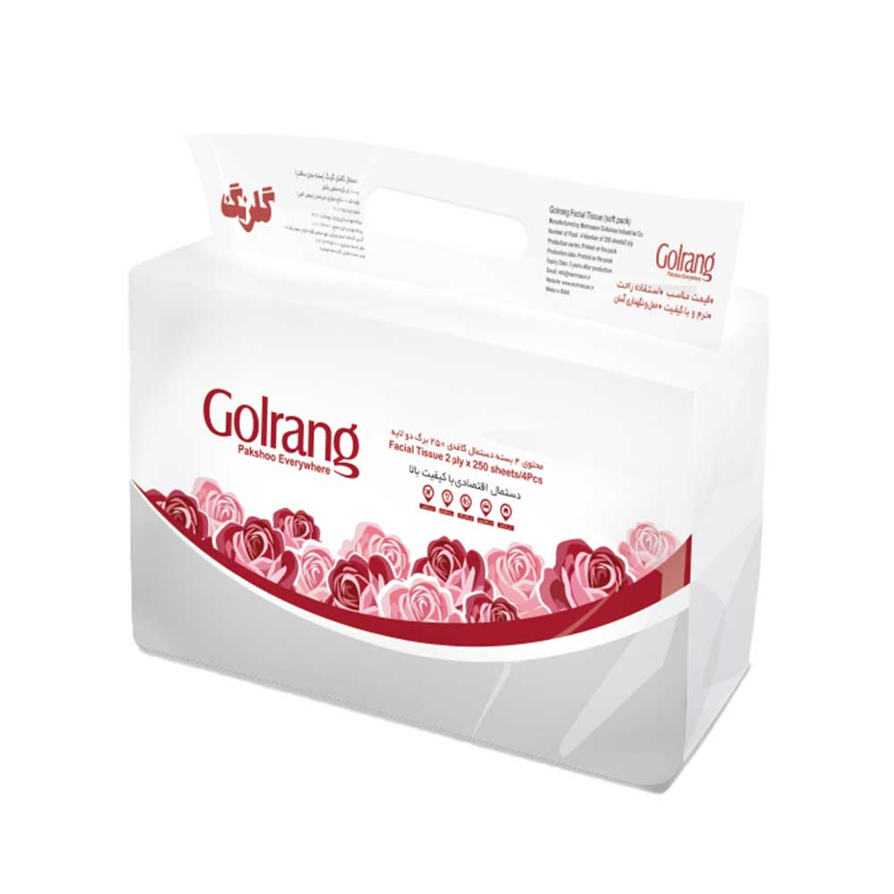 Golrang Soft Pack 2ply 250 Paper Tissue