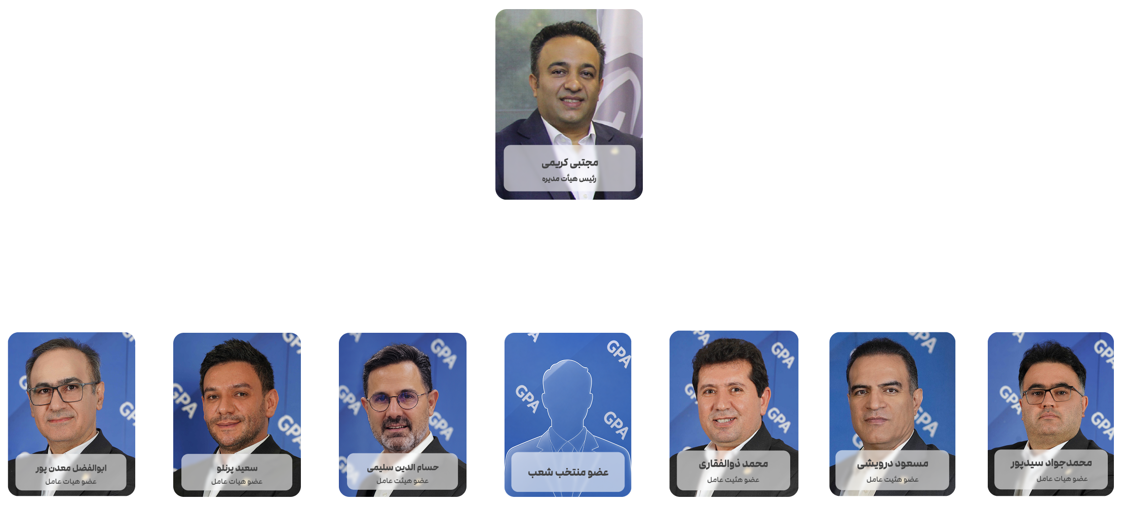 اعضای هیأت عامل